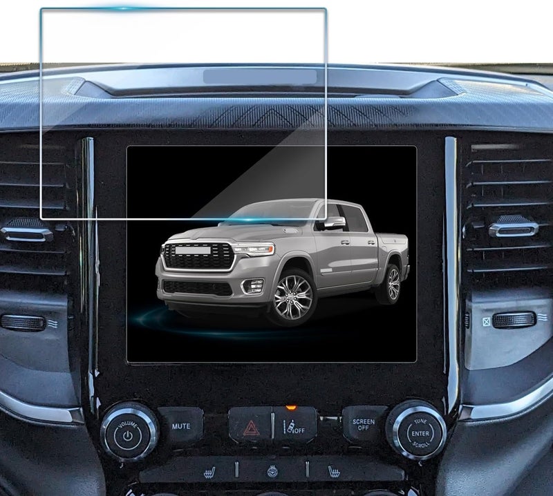VIAROOM Screen Protector for Dodge Ram 1500 2019-2025,Tempered Glass Protective Film For Ram 2500/3500 TRADESMAN BIG HORN 2025 2024 2023 2022 Accessories- 8.4 inch - Image 1